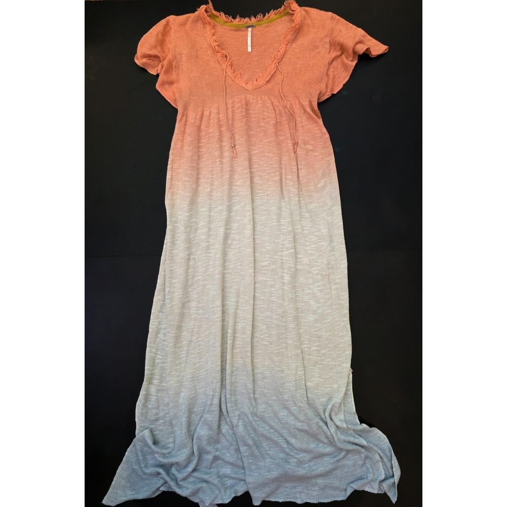 Free People Double Dip Tunic Dress Flower Ice Combo Women's Size XS